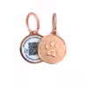 Rose Gold Soft Enamel NFC RFID QR Dog Tag