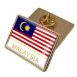国の誇りと団結を表す、卸売りに最適な詳細なマレーシア国旗のラペルピン。