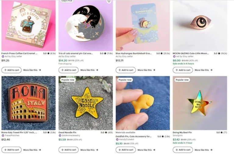 enamel pins sale on etsy